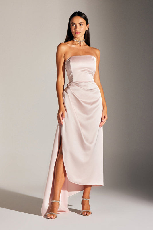 MORIE PUDRA STRAPLEZ NACHTKLEID