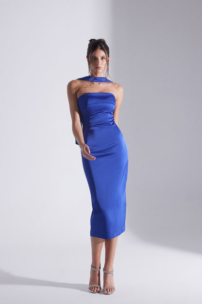 Robe de Mariage MONIQUE Jupe Crayon Sans Manches SAKS