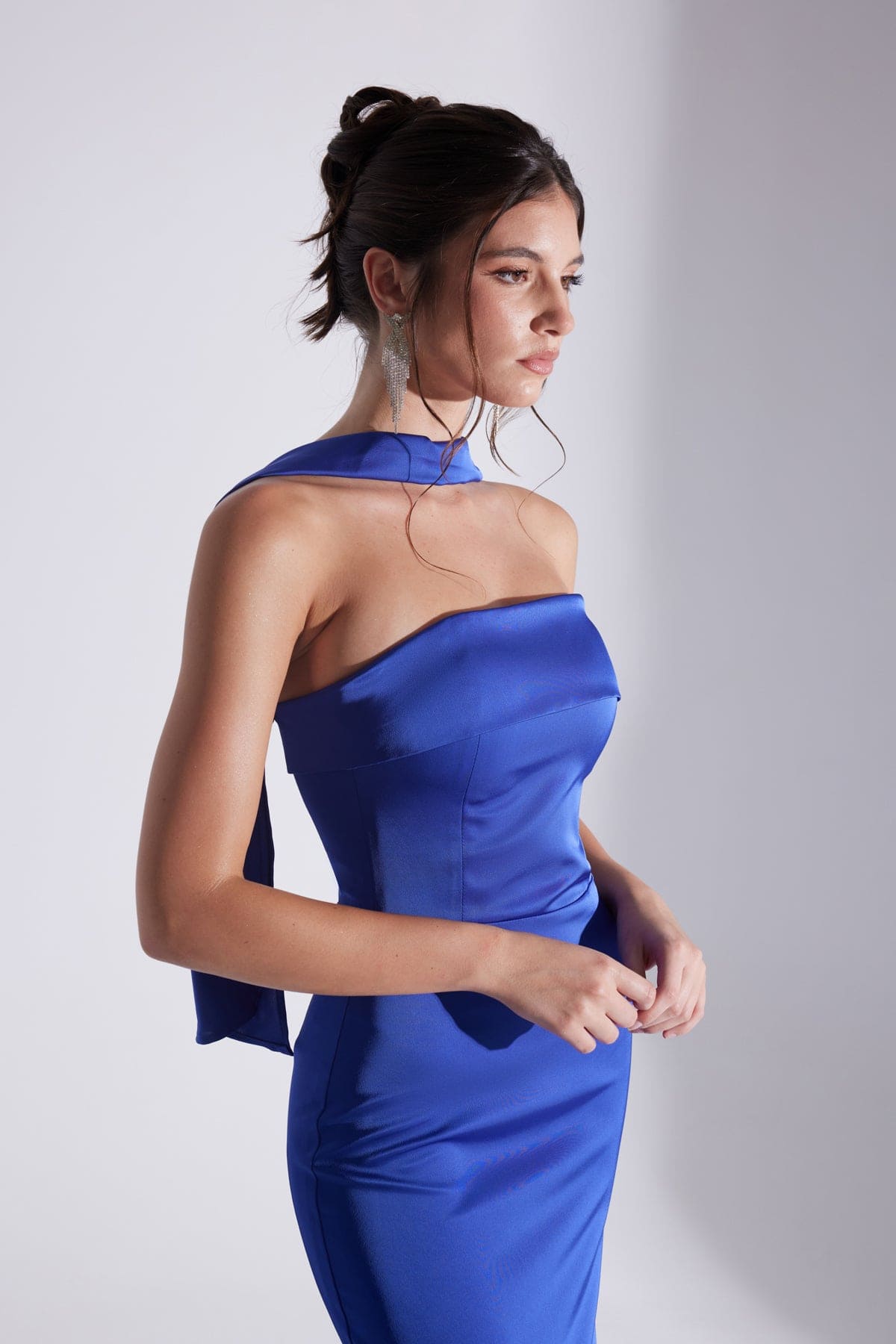 Robe de Mariage MONIQUE Jupe Crayon Sans Manches SAKS