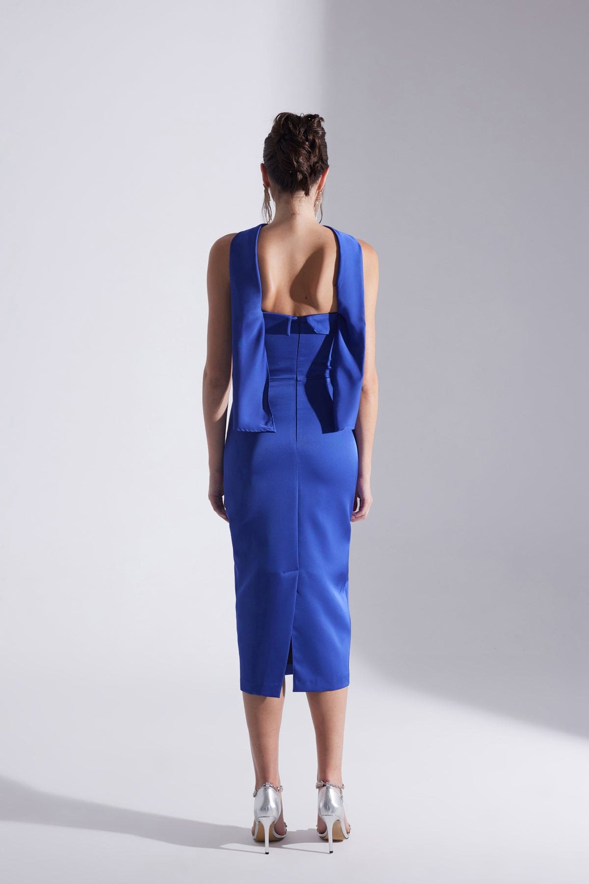 Robe de Mariage MONIQUE Jupe Crayon Sans Manches SAKS
