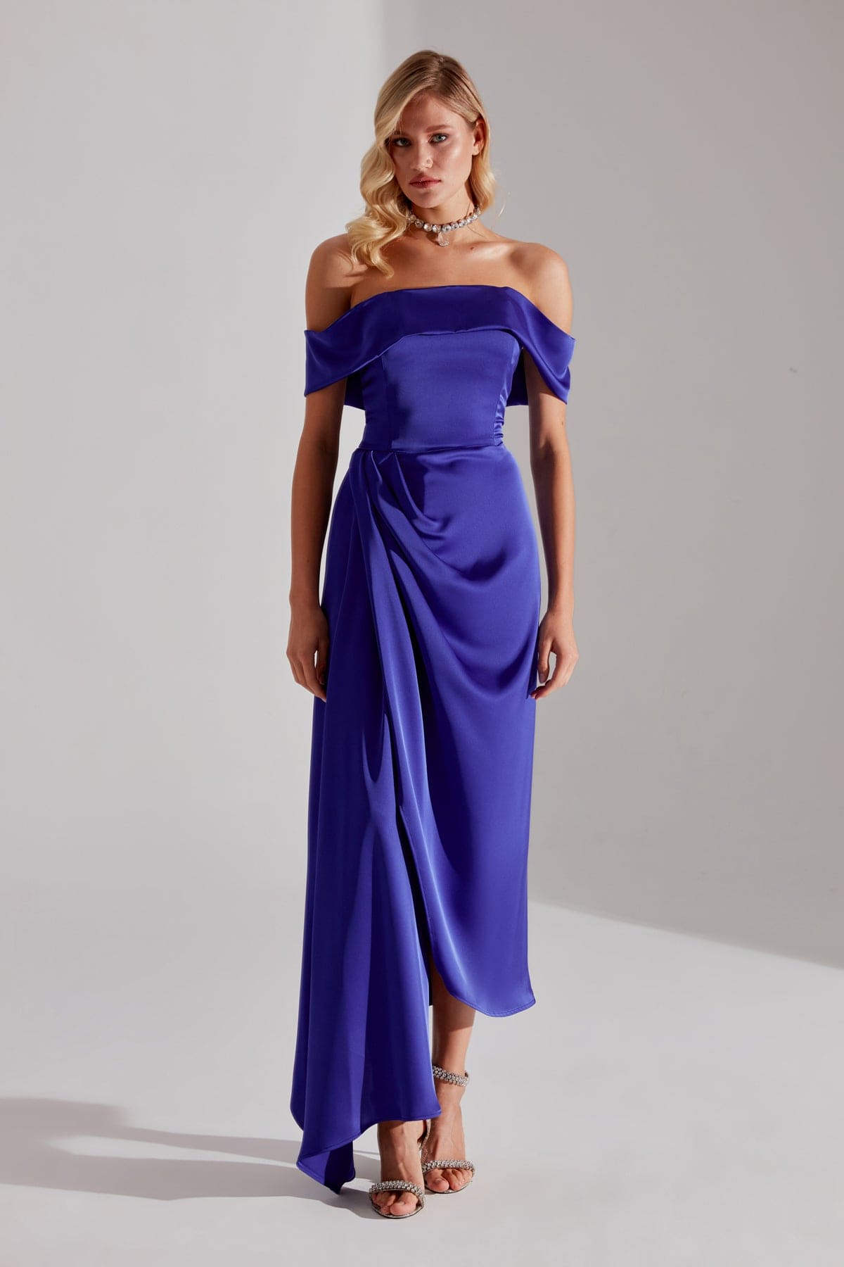 Cristie Open-Shoulder SAKS Wedding Engagement Dress