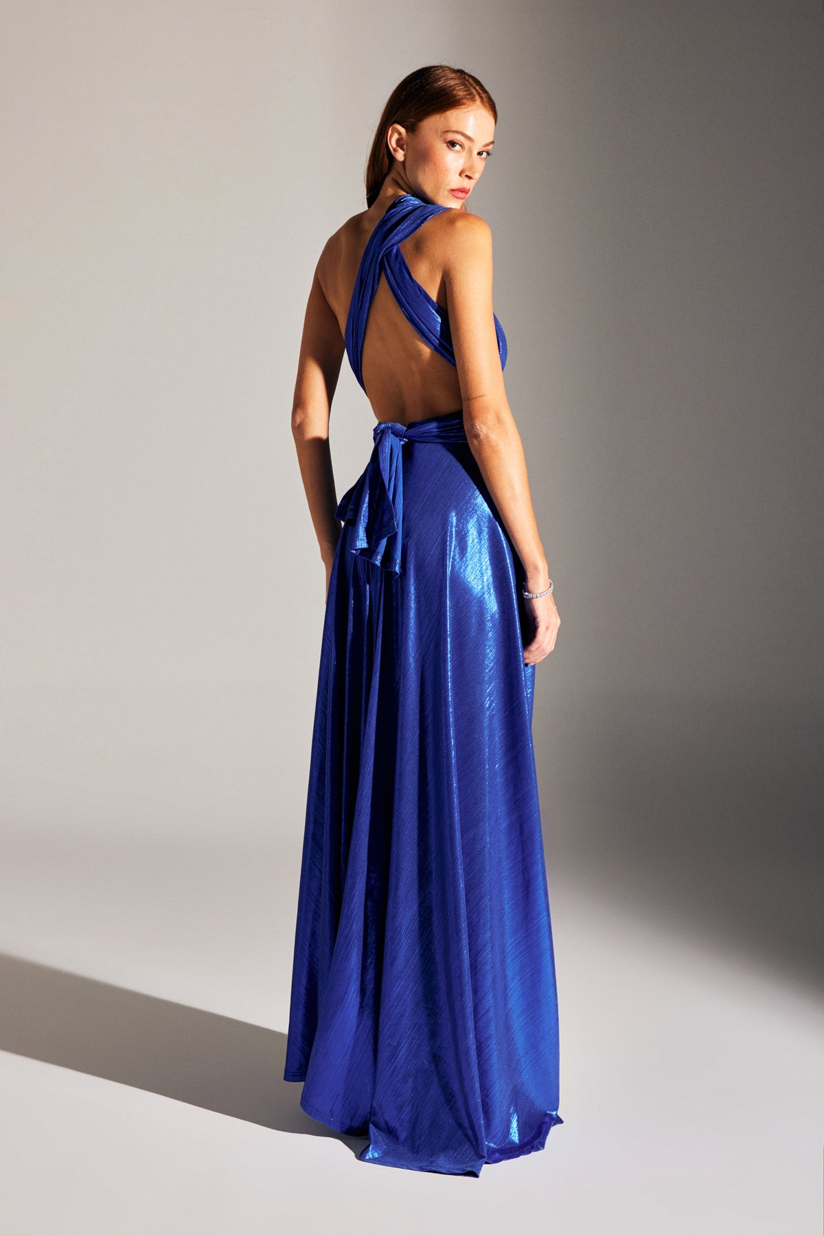 KATE MULTI WAY SAKS FLARED DRESS