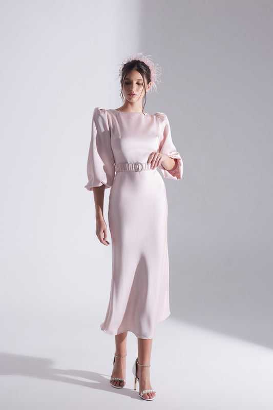 Diana Stone Belted PINK Dress