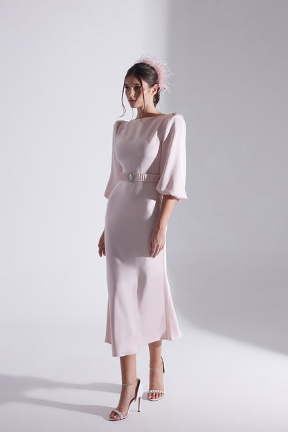 Diana Stone Belted PINK Dress
