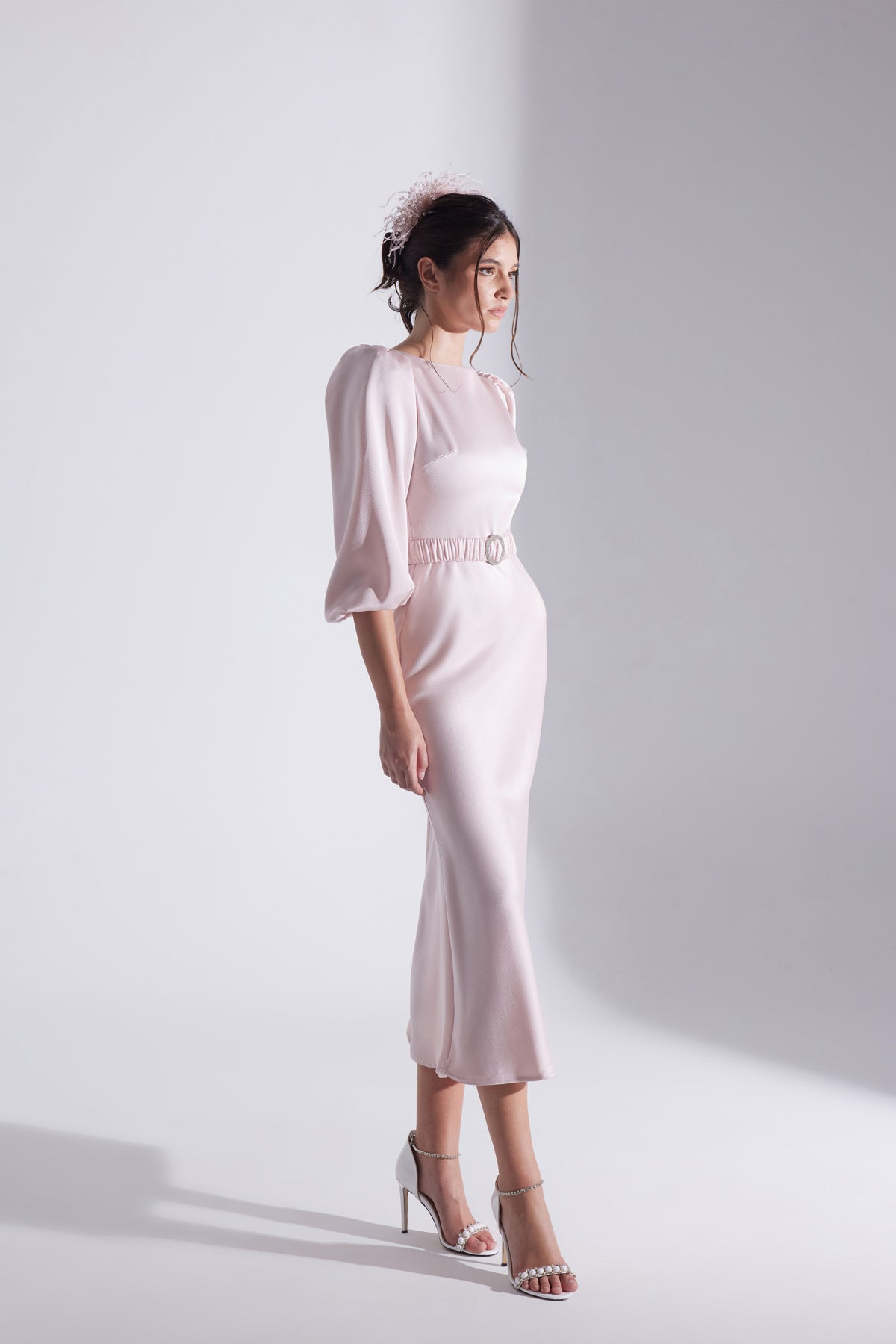 Diana Stone Belted PINK Dress