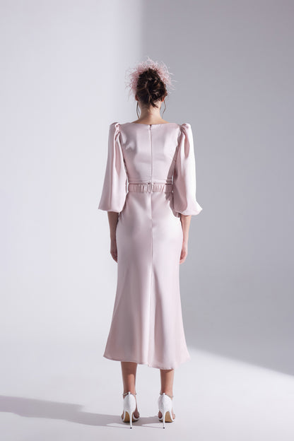 Diana Stone Belted PINK Dress