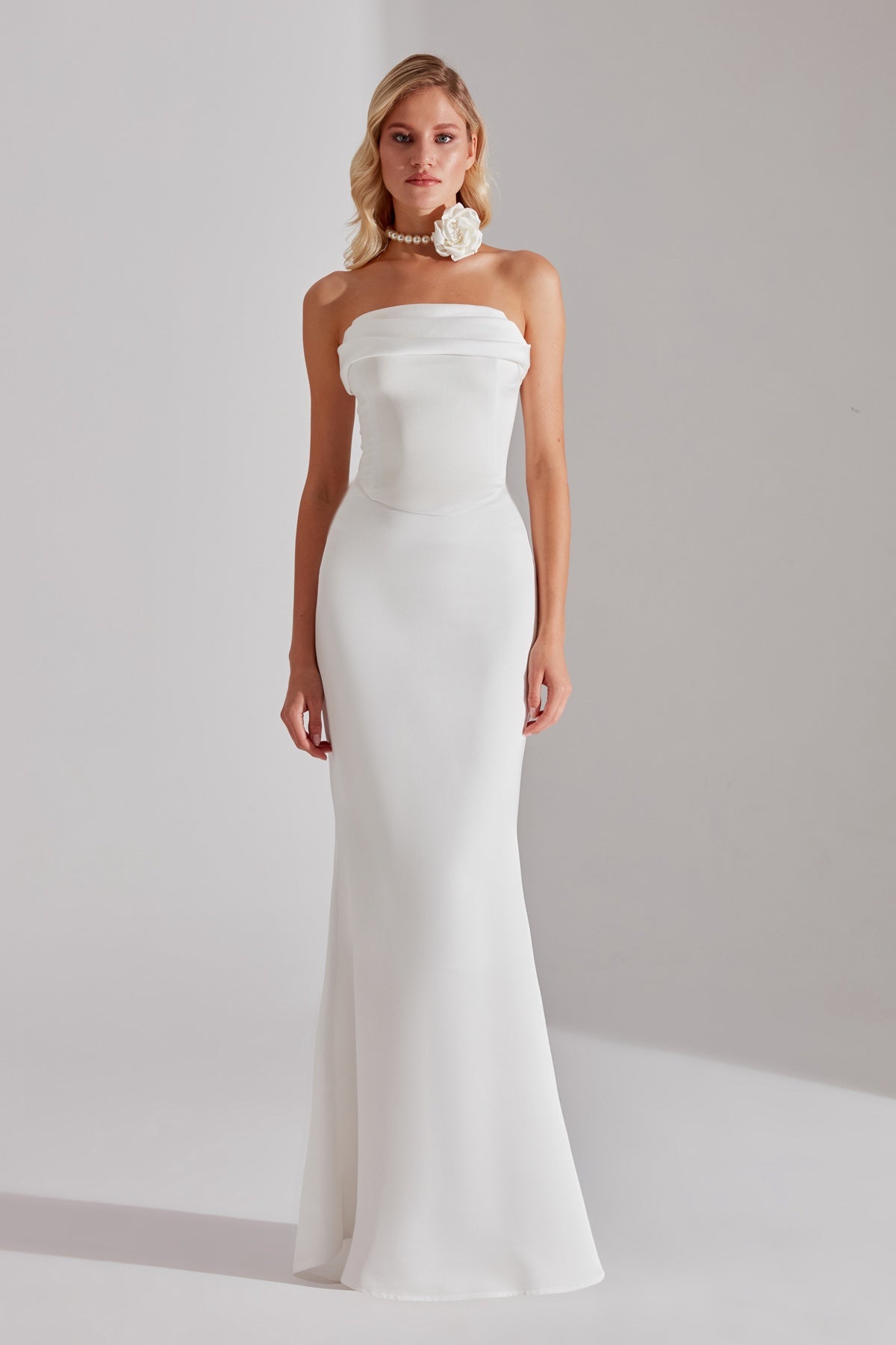 DAPHNE WHITE CORSET AND SKIRT WEDDING DRESS