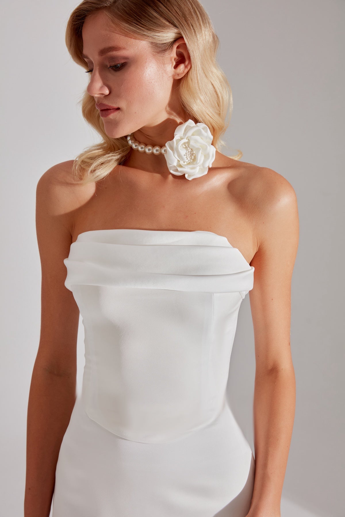 DAPHNE WHITE CORSET AND SKIRT WEDDING DRESS