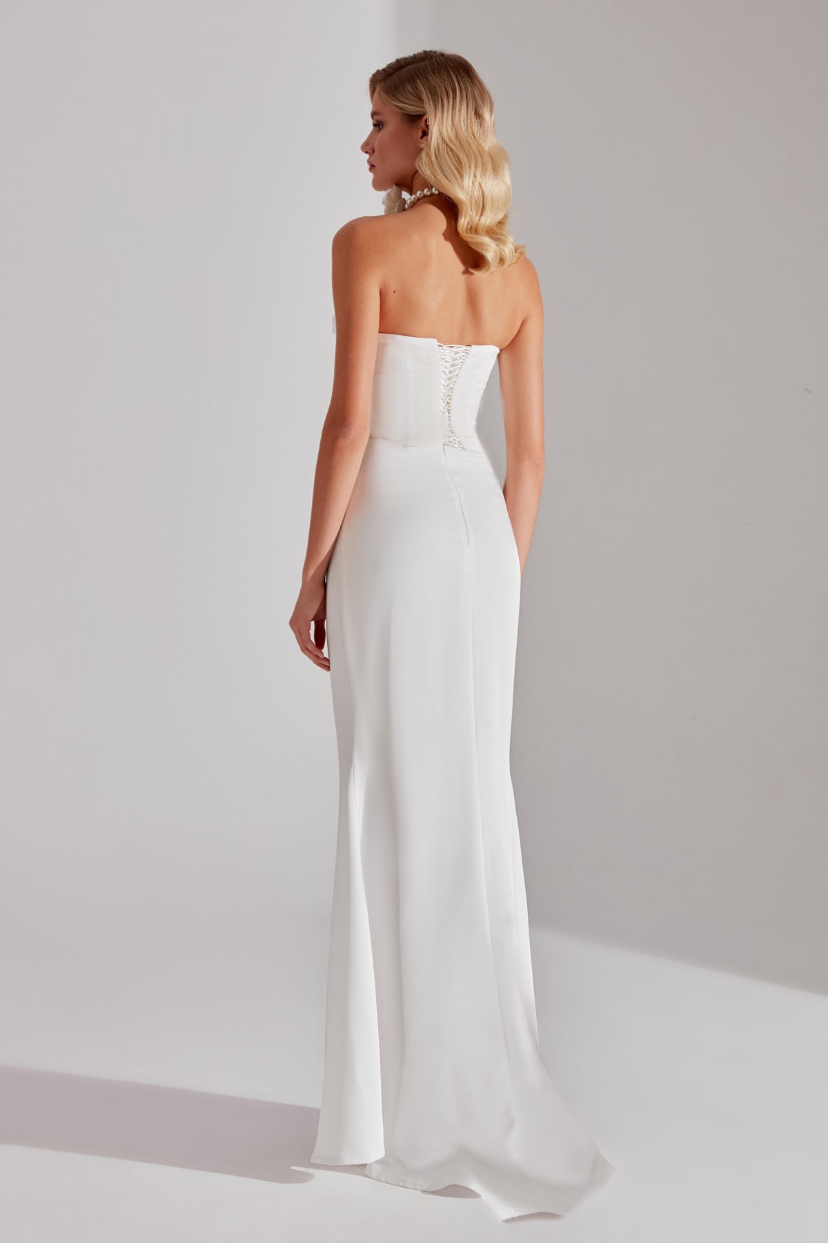 DAPHNE WHITE CORSET AND SKIRT WEDDING DRESS