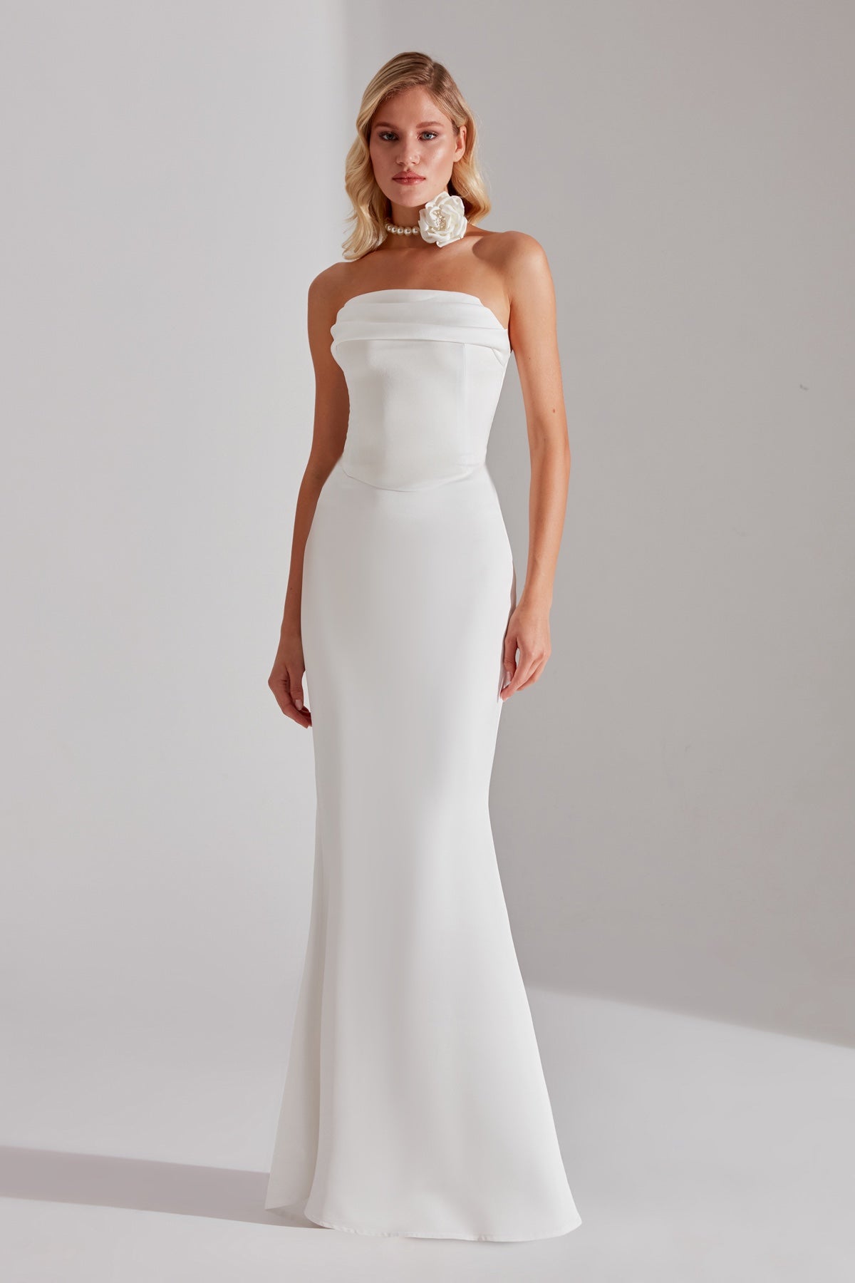 DAPHNE WHITE CORSET AND SKIRT WEDDING DRESS