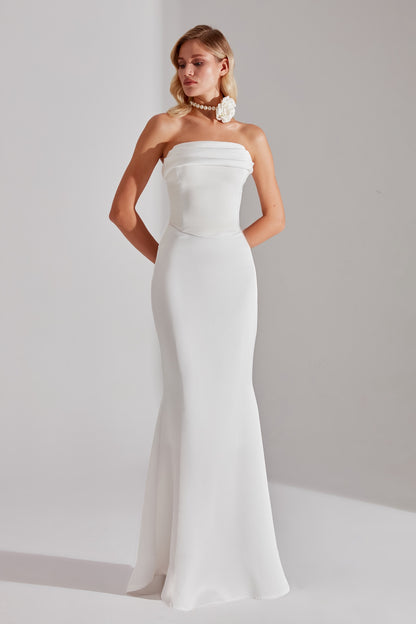 DAPHNE WHITE CORSET AND SKIRT WEDDING DRESS