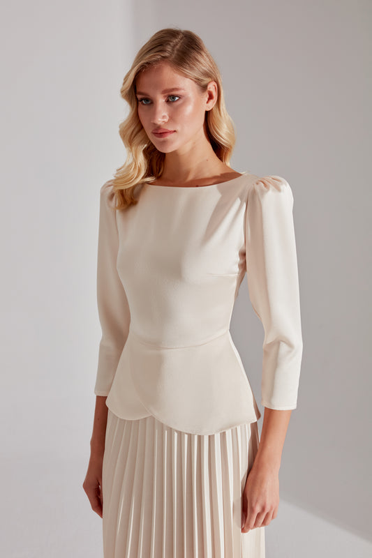 DARYA ECRU BLOUSE