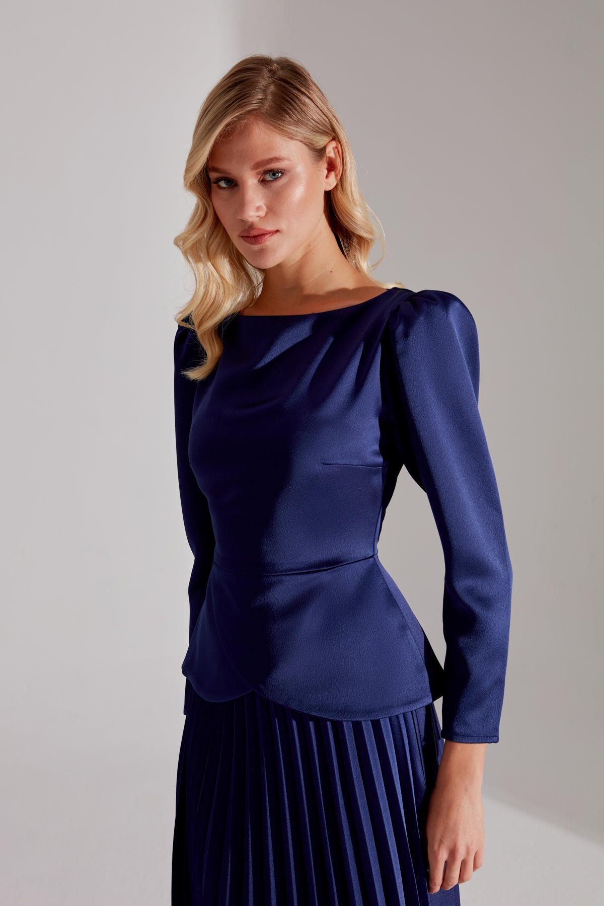 DARYA DARK BLUE BLOUSE