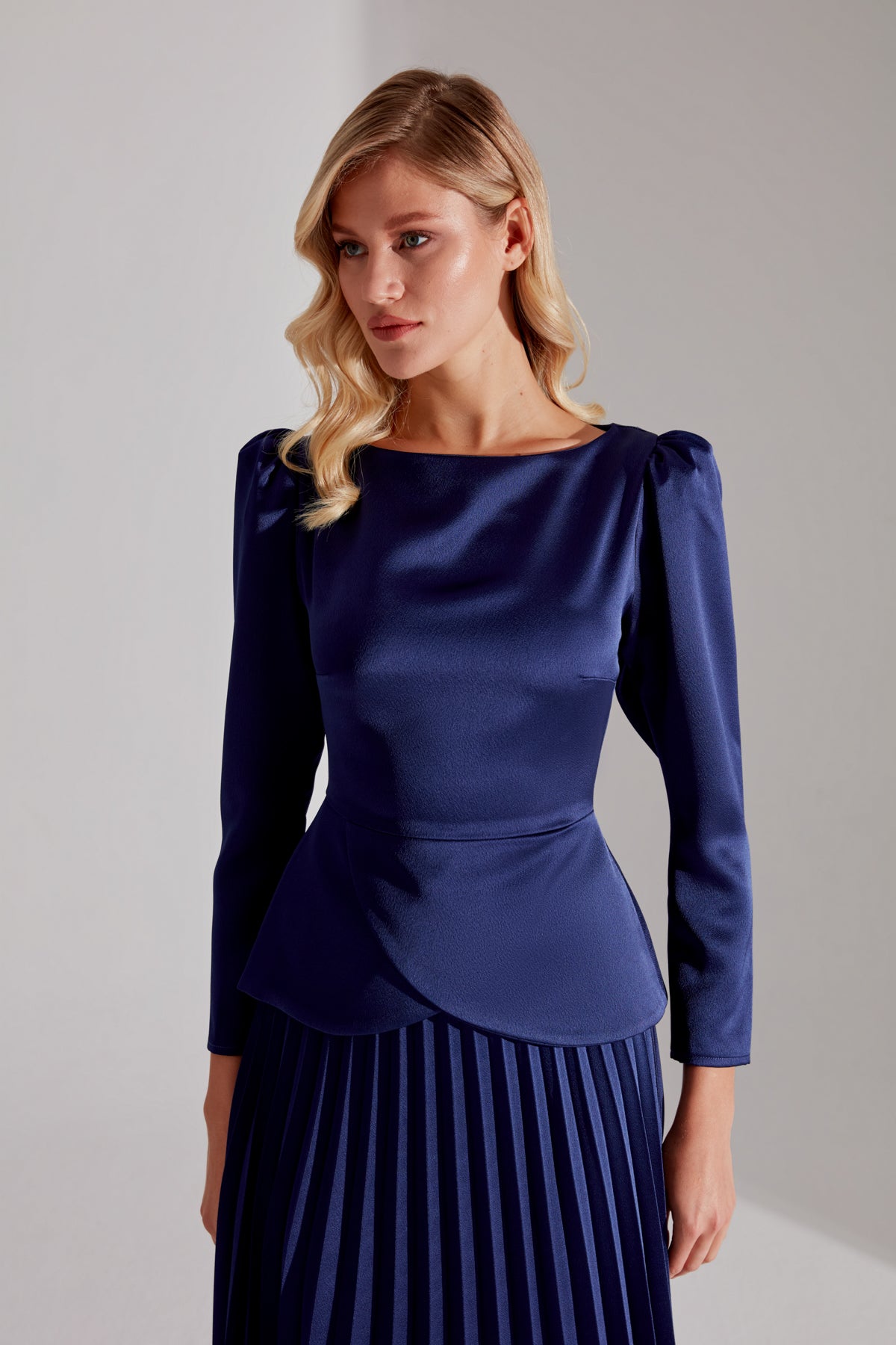 DARYA DARK BLUE BLOUSE