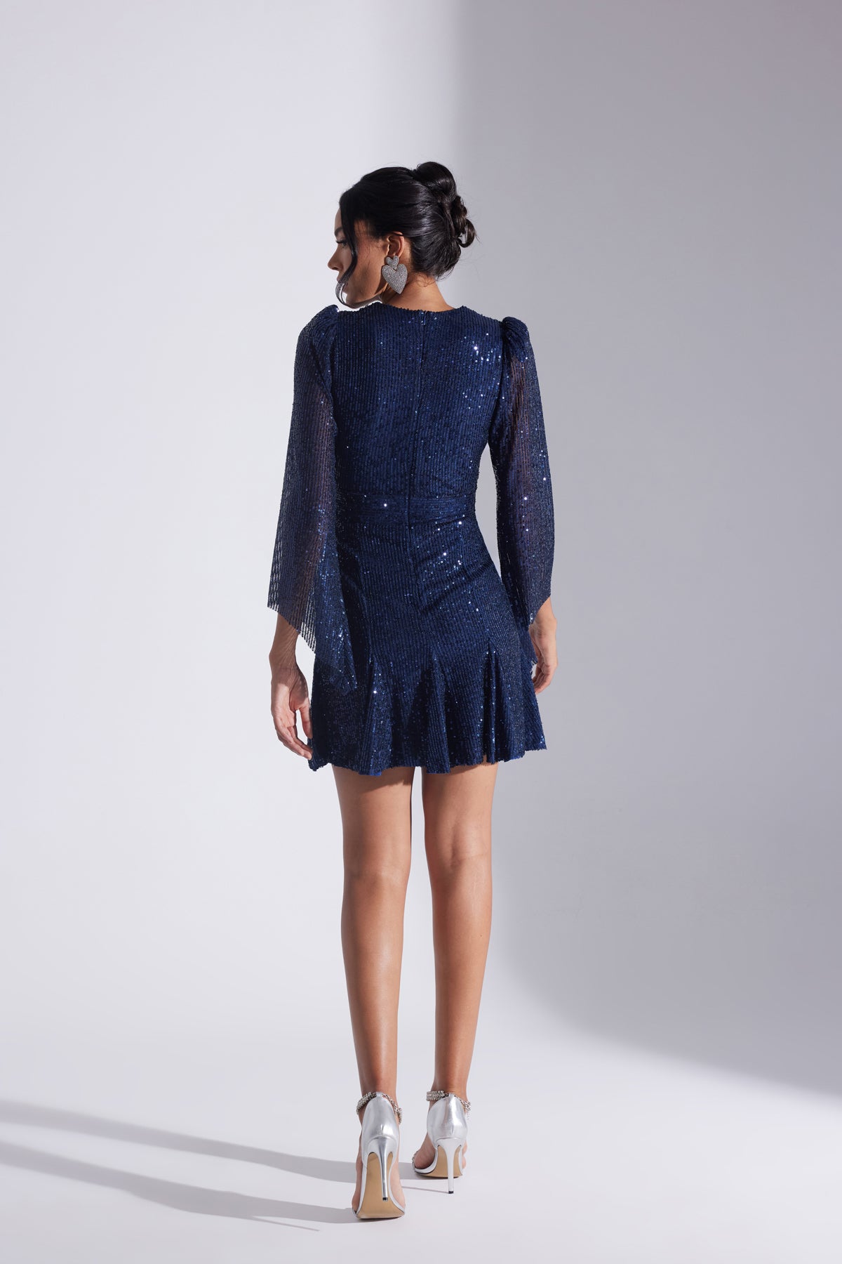 GABRIELLA DARK BLUE MINI DRESS