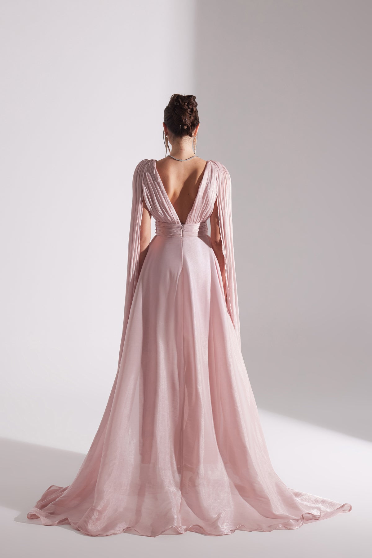 EMILY POWDERED TULLE EVENING DRESS