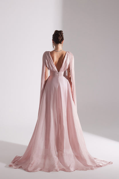 EMILY POWDERED TULLE EVENING DRESS