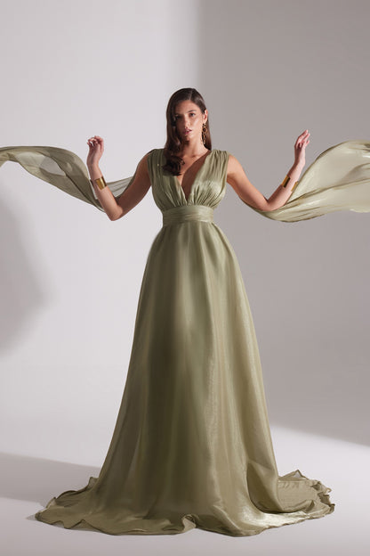 EMILY BLACK A-LINE EVENING DRESS