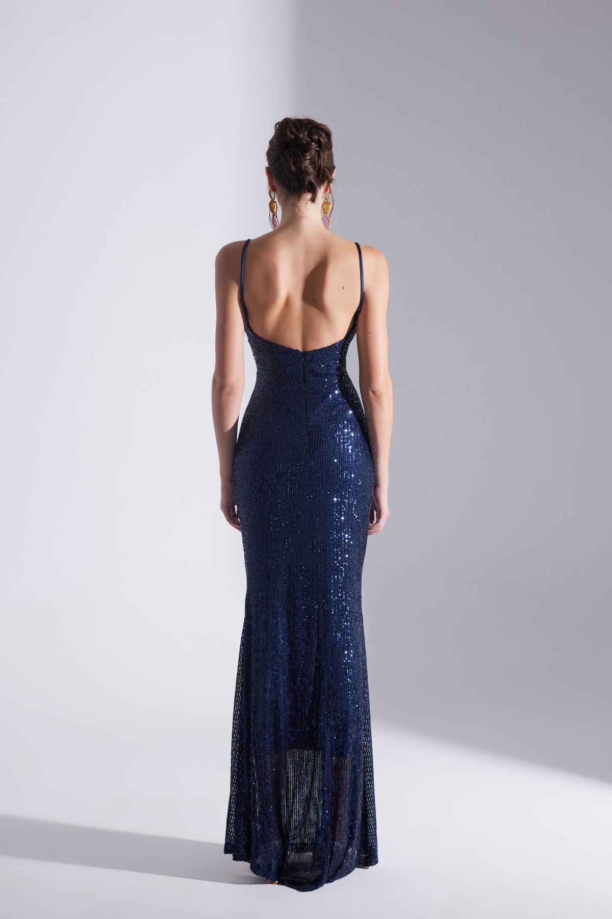 KENNA PAYET DARK BLUE STRAP FISH NIGHT DRESS
