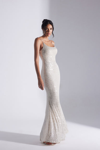 KENNA PAYET DORE STRAP DRESS