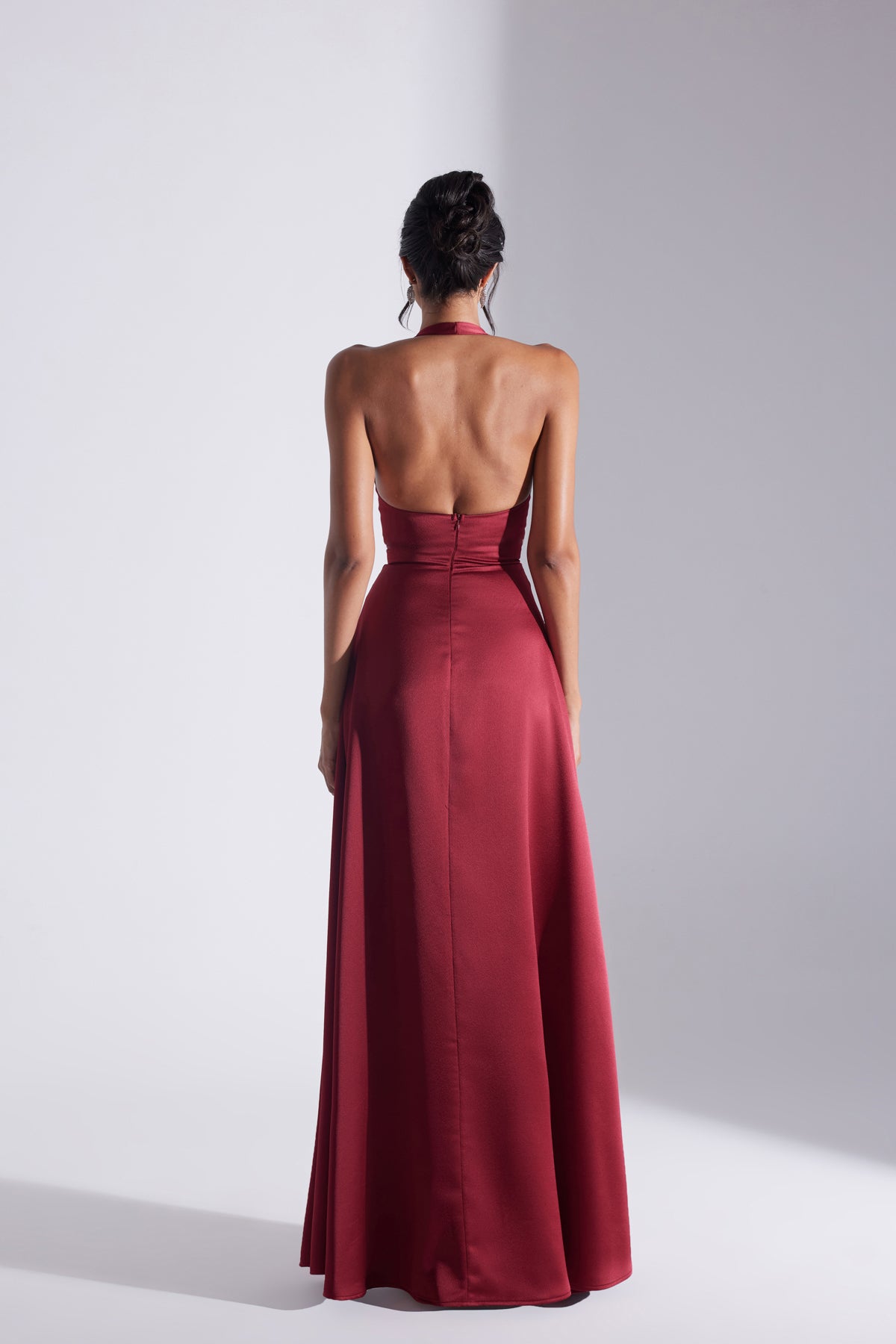 LILY DARK RED A-LINE WEDDING DRESS