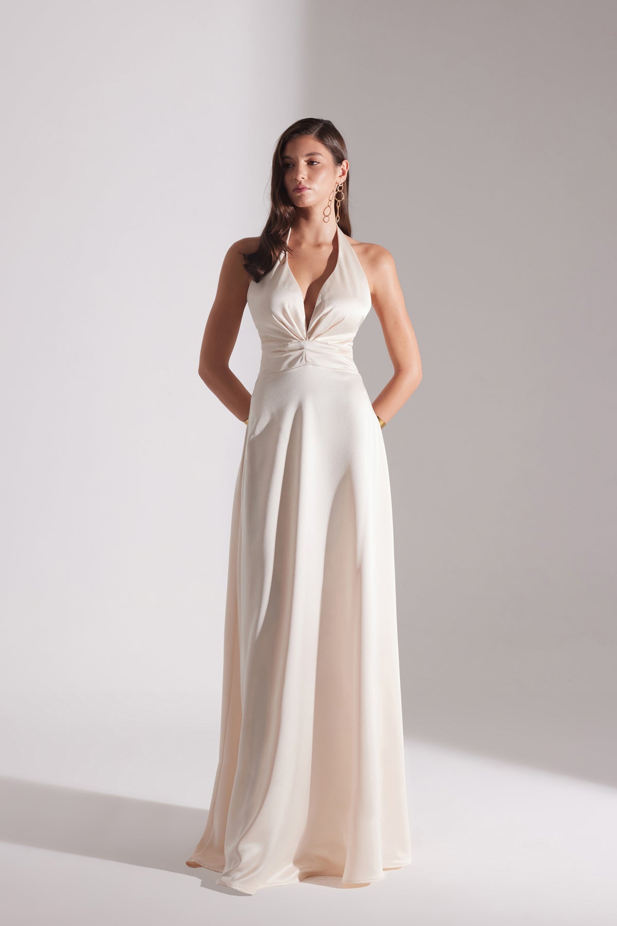 LILY ECRU A-LINE WEDDING DRESS