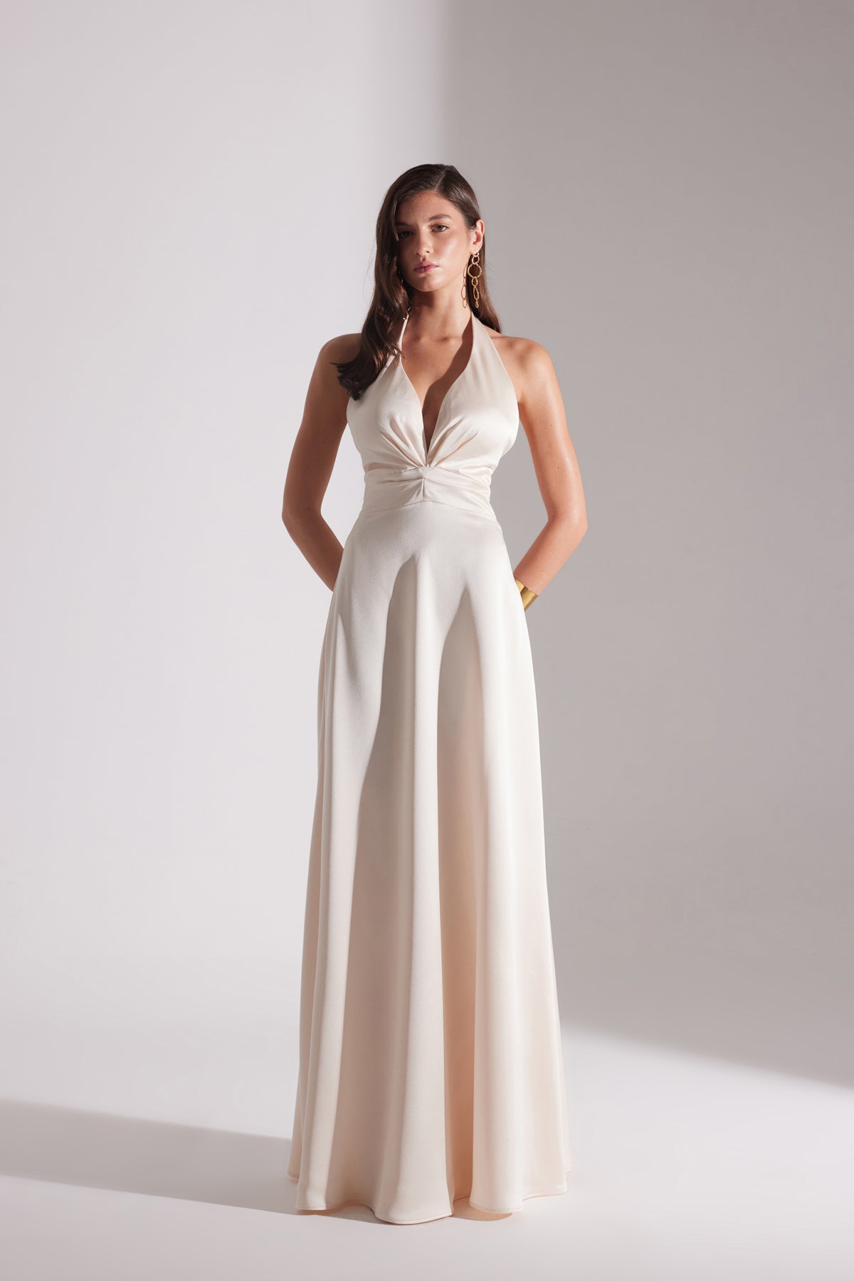 LILY ECRU A-LINE WEDDING DRESS