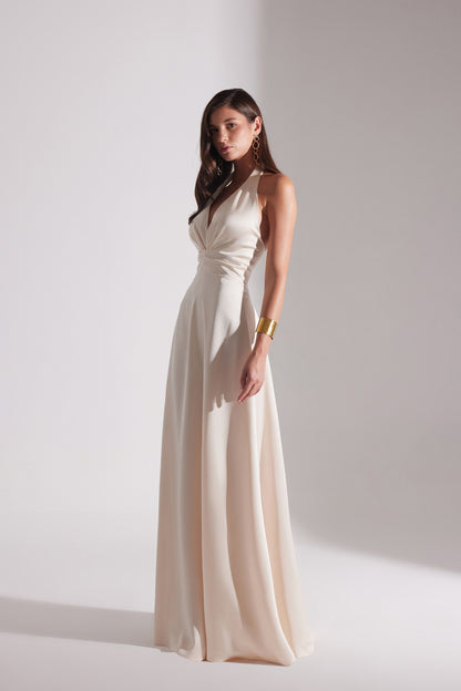 LILY ECRU A-LINE WEDDING DRESS
