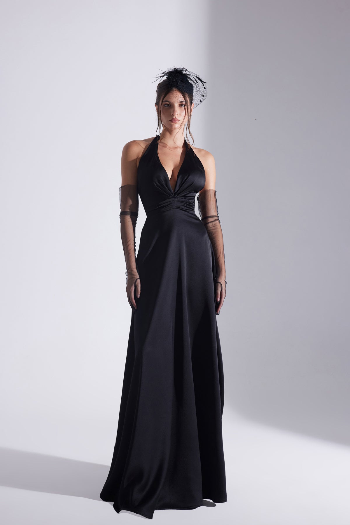 LILY BLACK A-LINE WEDDING DRESS