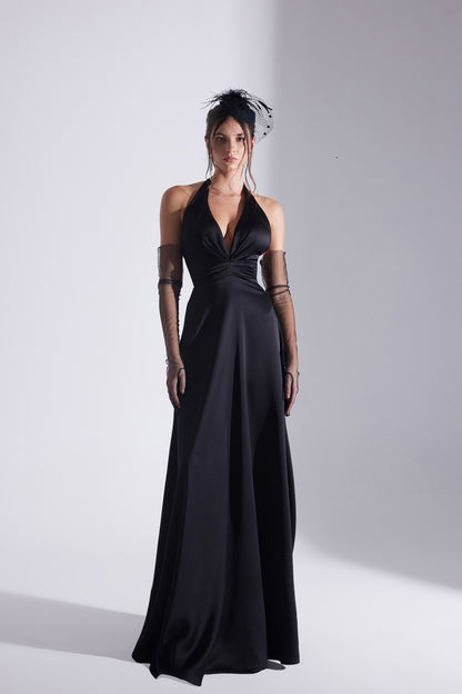 LILY BLACK A-LINE WEDDING DRESS