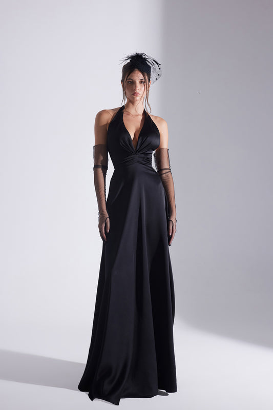 LILY BLACK A-LINE WEDDING DRESS