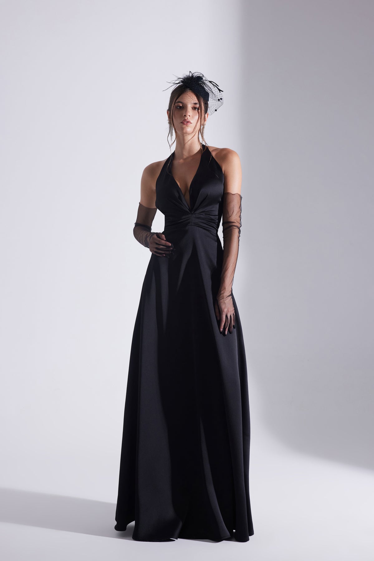 LILY BLACK A-LINE WEDDING DRESS