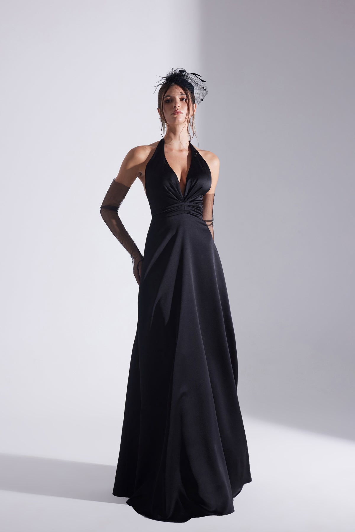 LILY BLACK A-LINE WEDDING DRESS