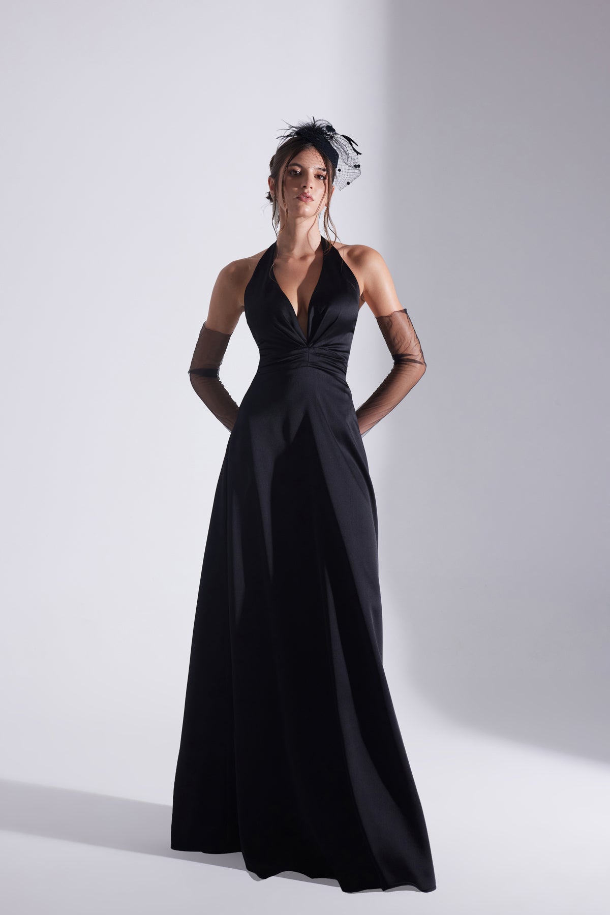 LILY BLACK A-LINE WEDDING DRESS