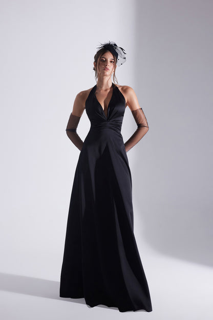 LILY BLACK A-LINE WEDDING DRESS