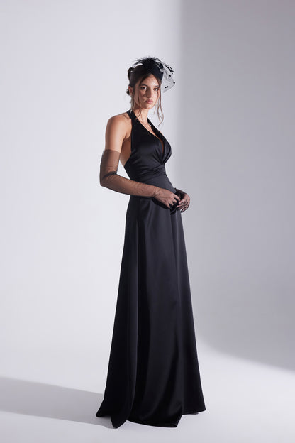 LILY BLACK A-LINE WEDDING DRESS