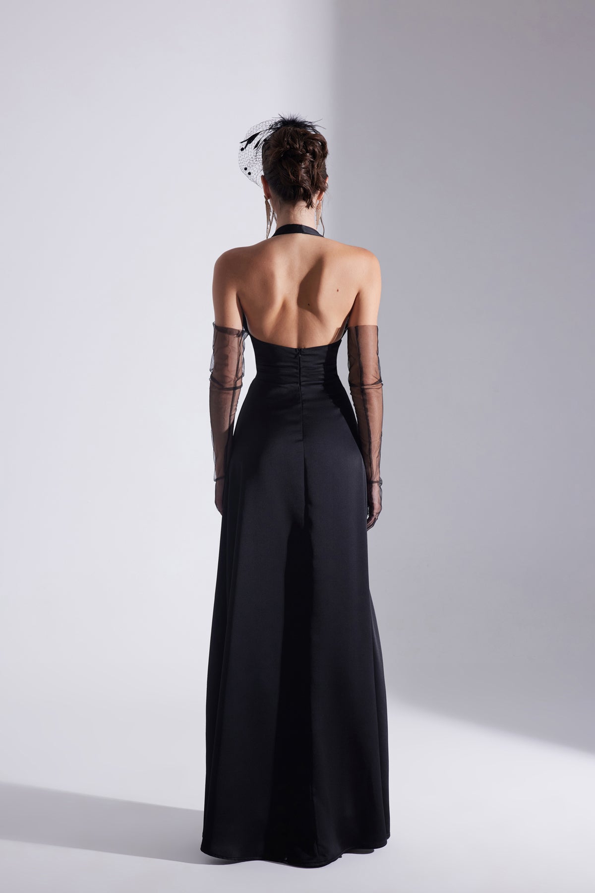 LILY BLACK A-LINE WEDDING DRESS