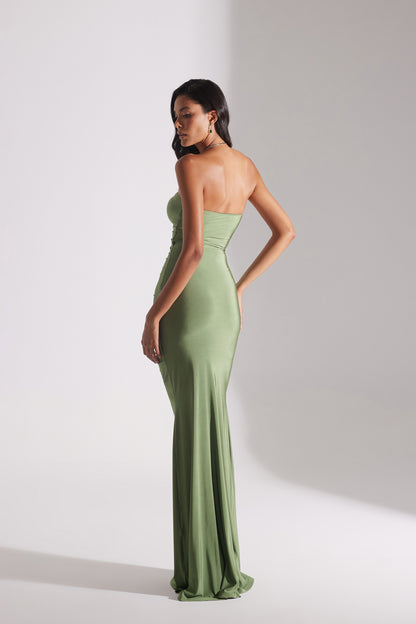 ADELINE HAKI STRAPLESS FISHERMAN DRESS