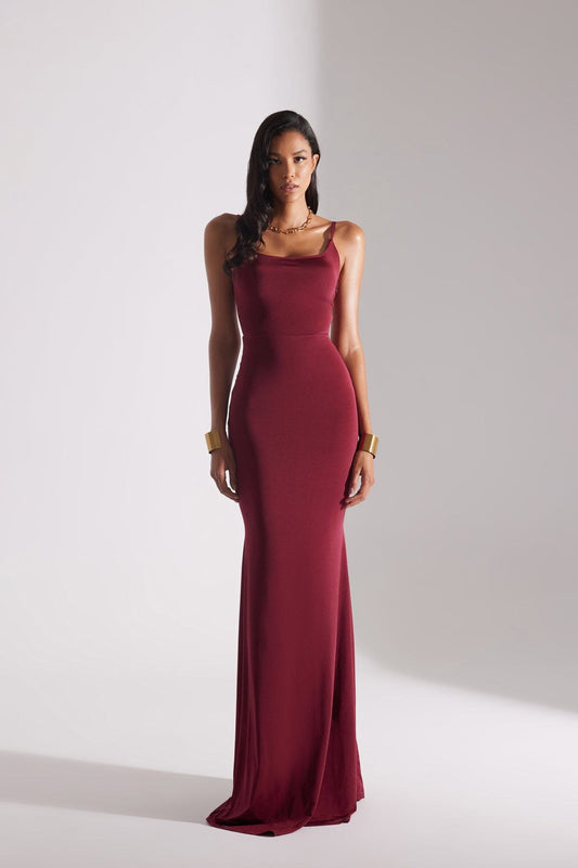 REBECCA BORDO STRAP DRESS