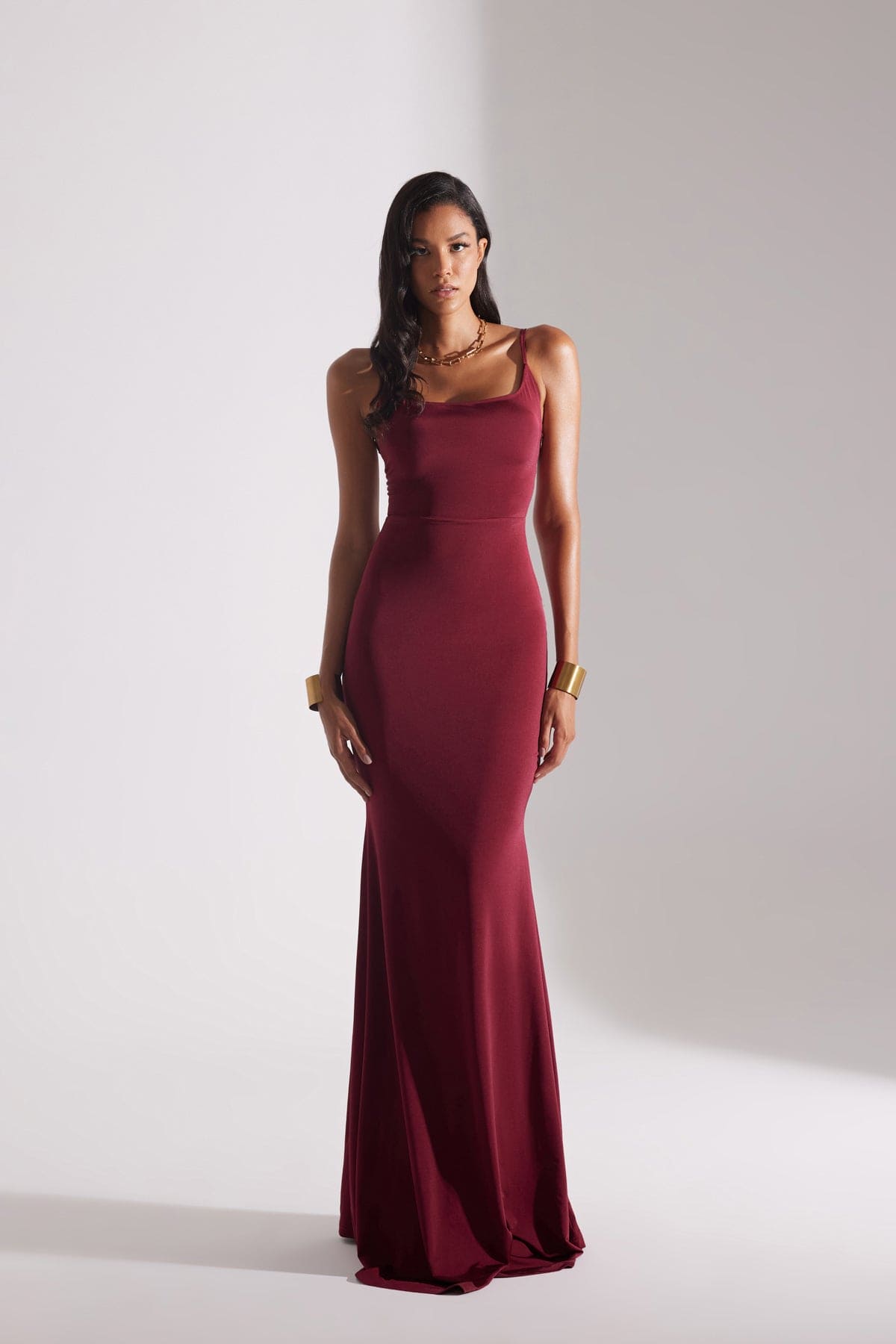 REBECCA BORDO STRAP DRESS