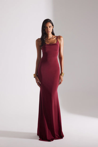 REBECCA BORDO STRAP DRESS