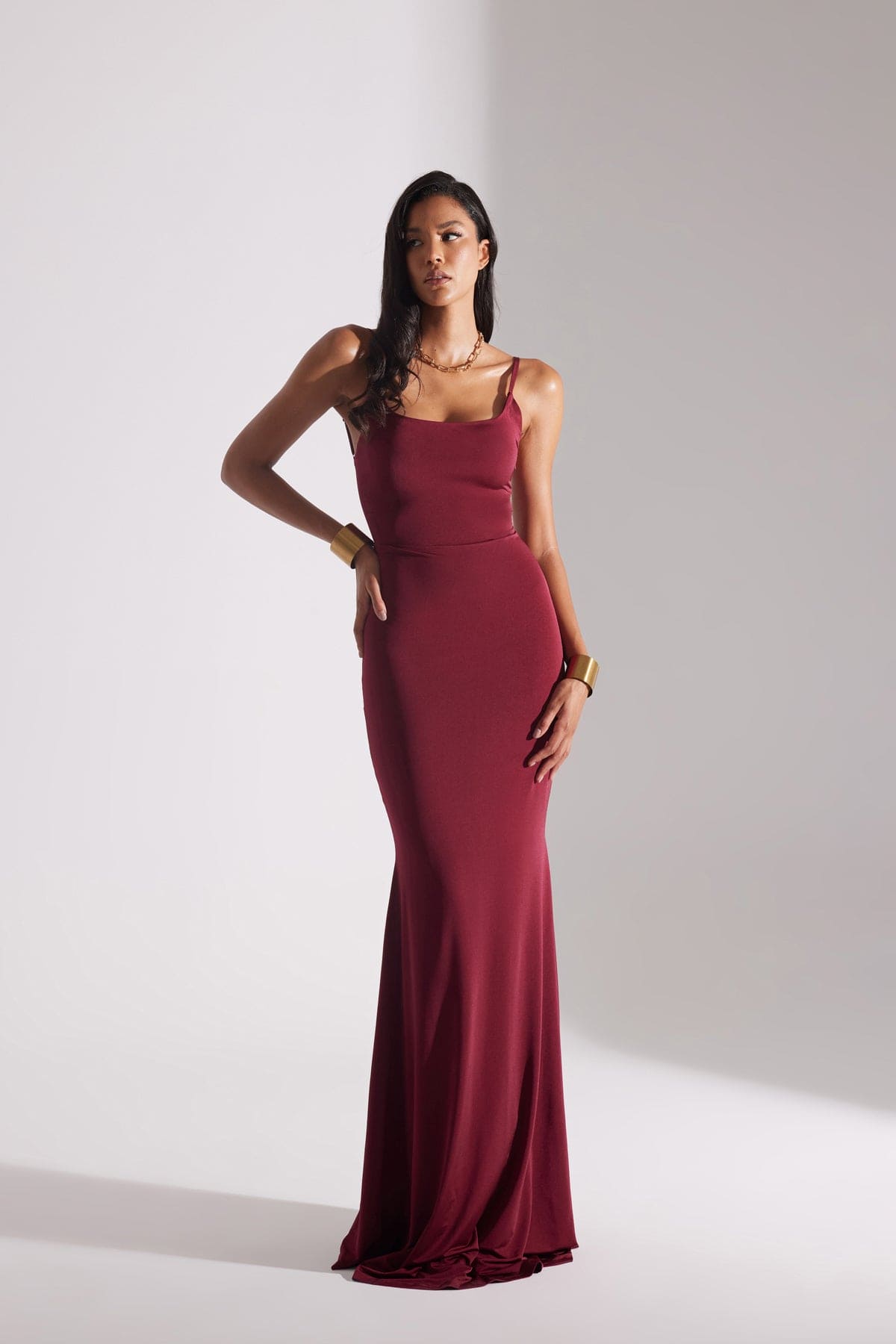 REBECCA BORDO STRAP DRESS