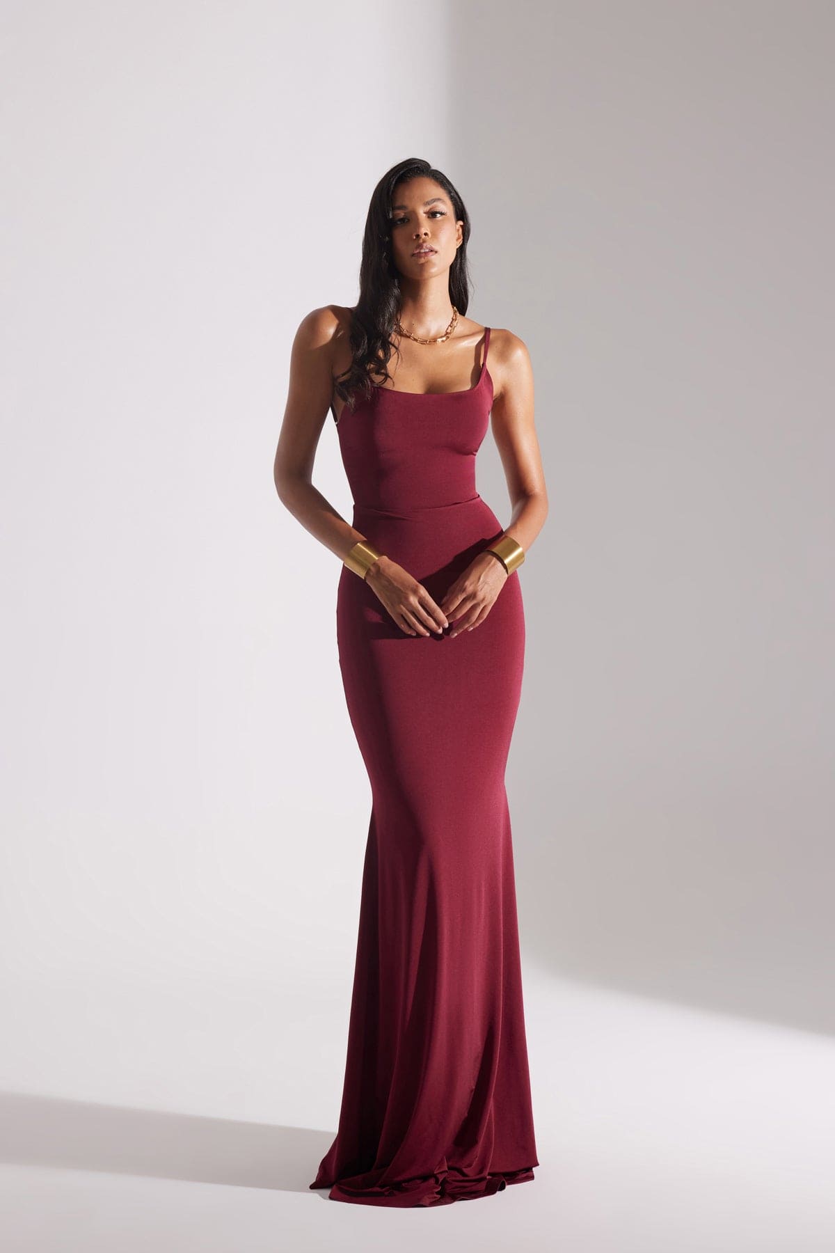 REBECCA BORDO STRAP DRESS