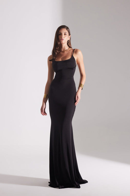 REBECCA BLACK STRAP FISHERMAN DRESS