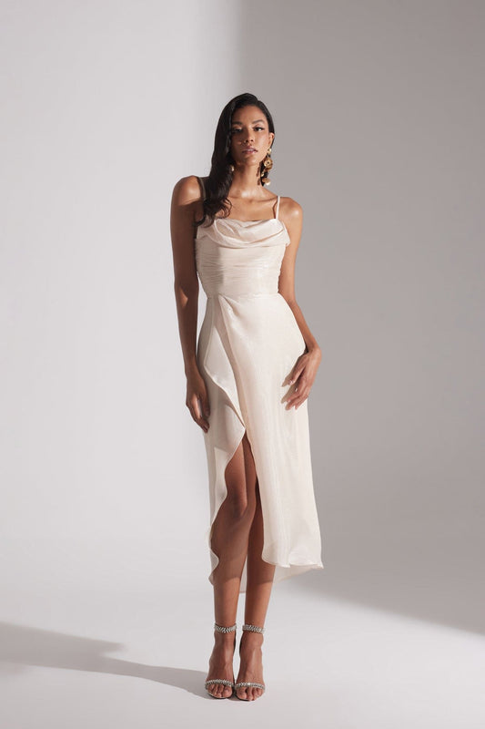 EVA IVORY STRAP DRESS
