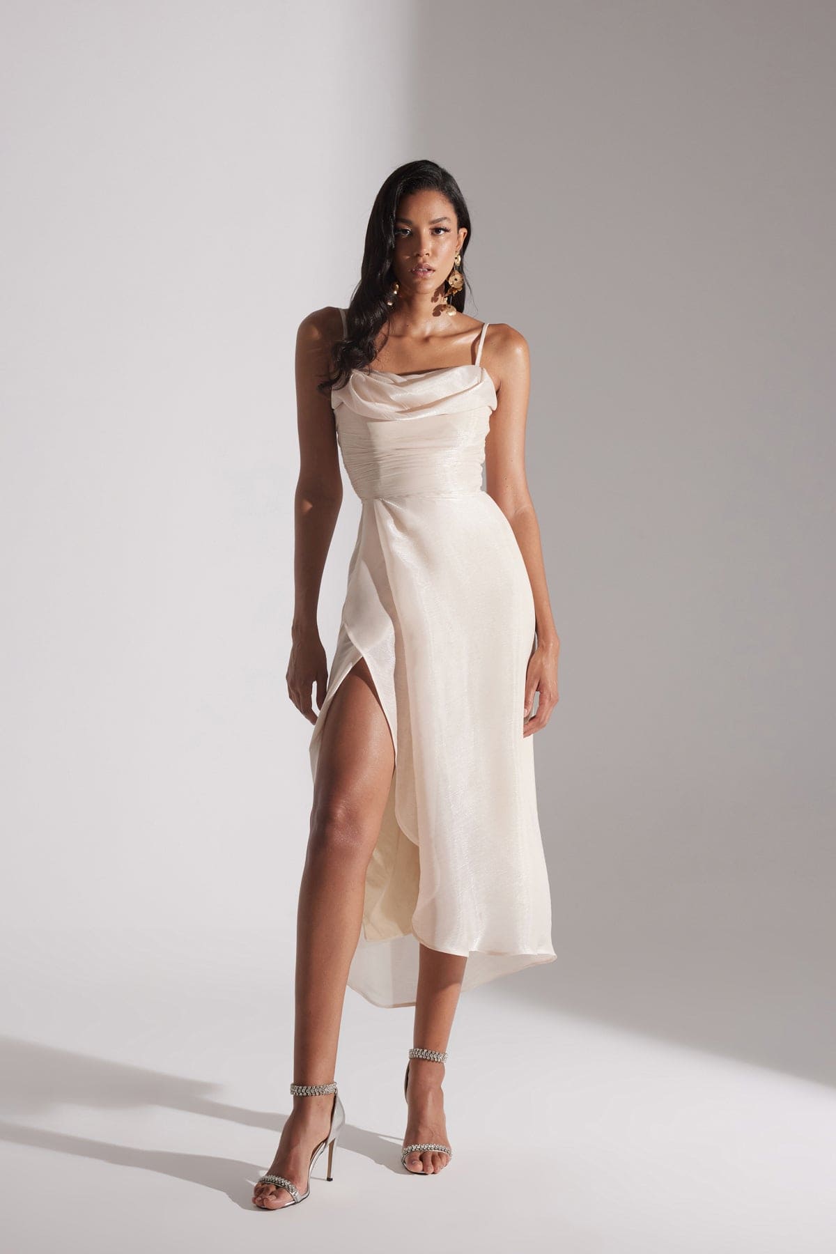 EVA IVORY STRAP DRESS