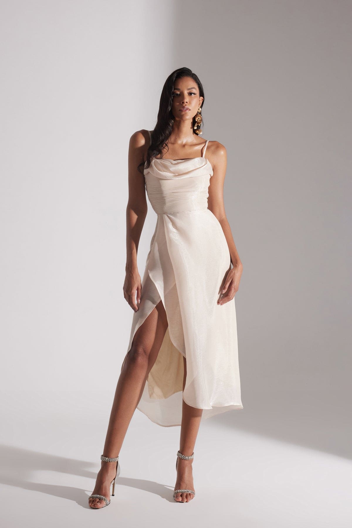 EVA IVORY STRAP DRESS