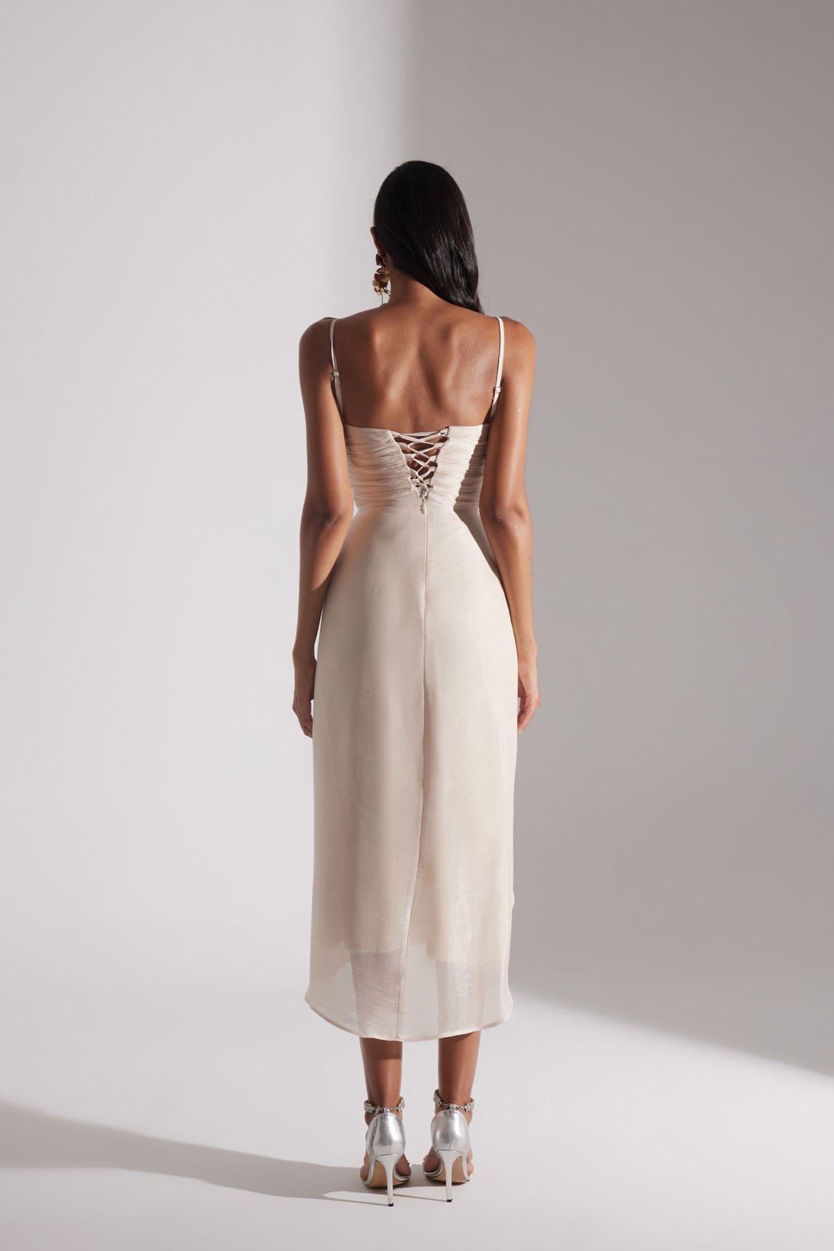 EVA IVORY STRAP DRESS