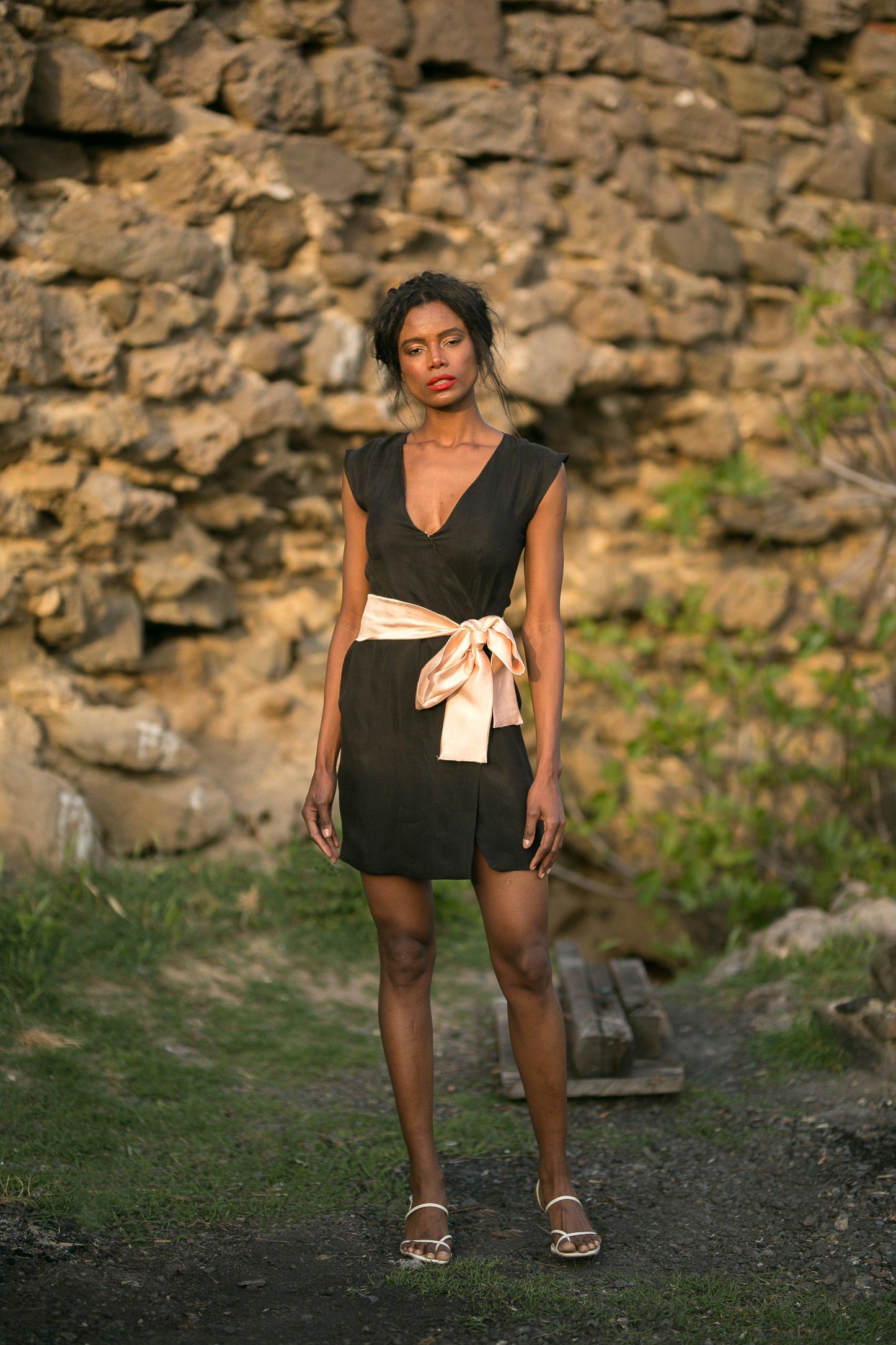 Black Wrap Dress