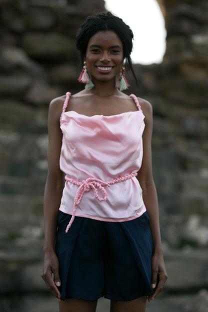 Silk Pink Top